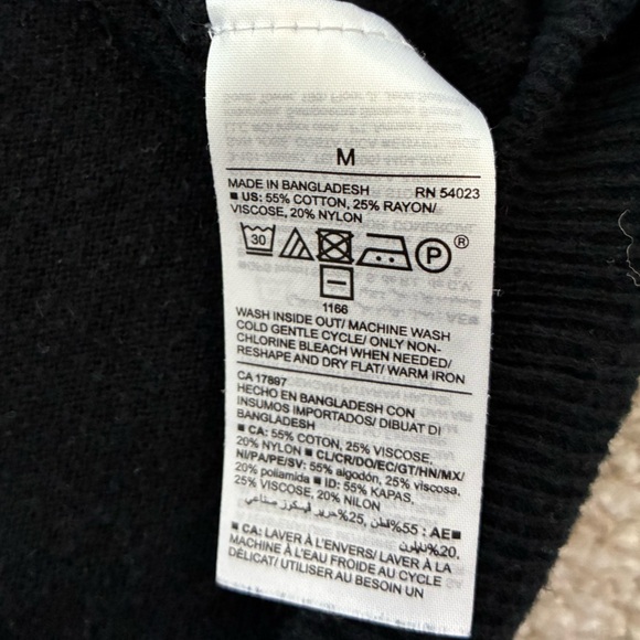 🖤 Old Navy Black Open Front Cardigan (Size M) - Picture 7 of 7